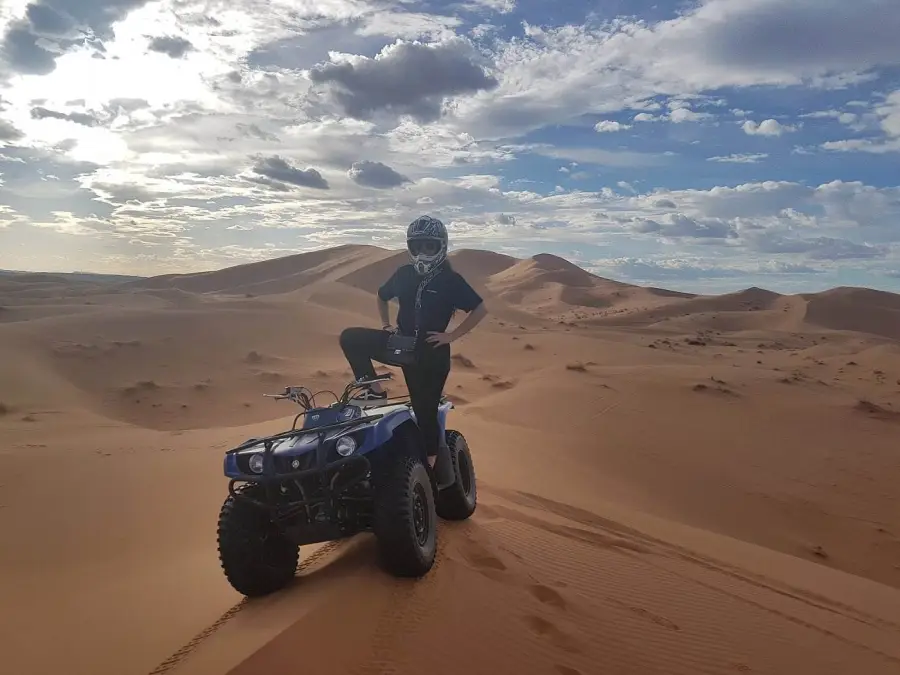 Quad biking in the Erg Chebbi dunes